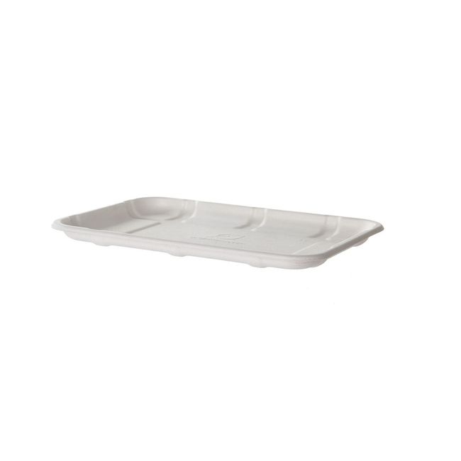 Eco Products Renewable Compostable Sugarcane Meat And Produce Tray, 8.5 X 6 X 0.56 In -- 400 Per Case
