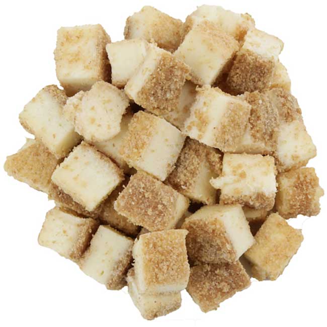Tr Toppers New York Petite Cheesecake Pieces Topping - Bulk, 20 Lb