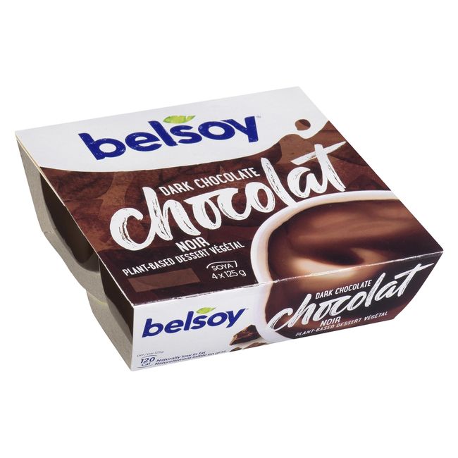 Belsoy Pouding Au Chocolat Noir Et Au Soja, 125 G -- 24 Par Boîte