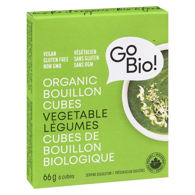 Gobio! Organic Vegetable Bouillon Cubes, 66 G -- 15 Per Case