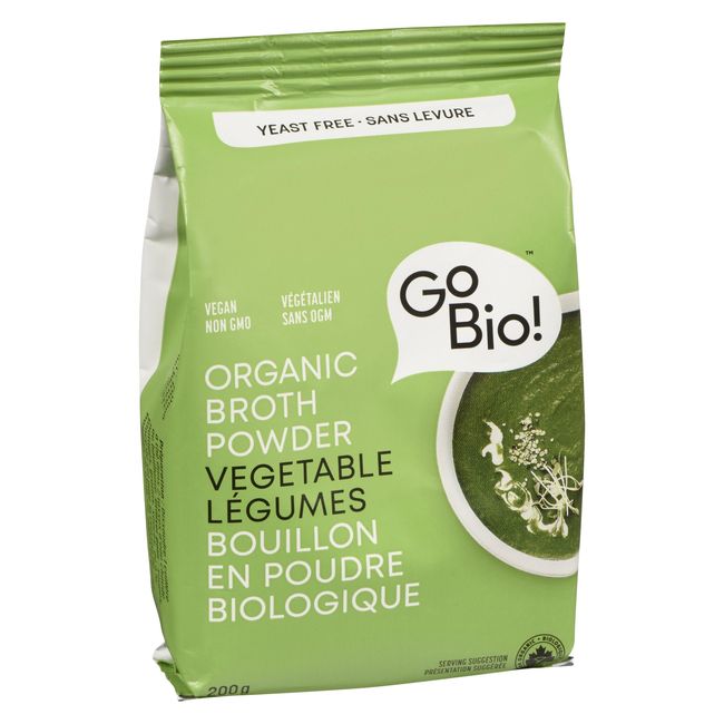 Gobio! Organic Yeast-free Vegetable Broth Powder, 200 G -- 8 Per Case