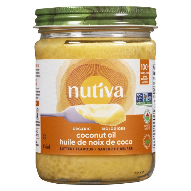 Nutiva Organic Buttery Refined Coconut Oil, 414 Ml -- 6 Per Case
