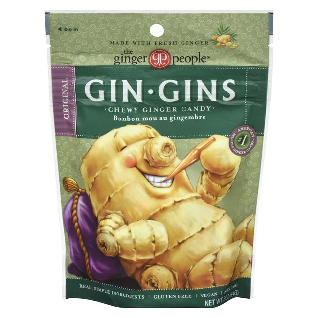 Gin Gins Original Ginger Chewy Candy, 84 Gram | FoodServiceDirect.ca ...