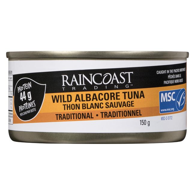 Raincoast Trading Traditional Wild Albacore Tuna, 150 G -- 12 Per Case
