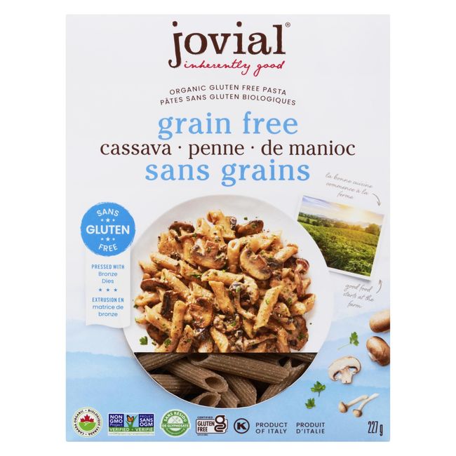 Jovial Organic Grain Free Cassava Penne Pasta, 227 G -- 6 Per Case