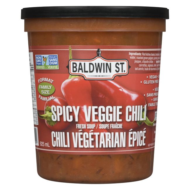Baldwin Street Spicy Veggie Chili Soup, 925 G -- 6 Per Case