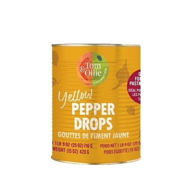 Tom & Ollie Yellow Pepper Drops, 793.79 G -- 6 Per Case