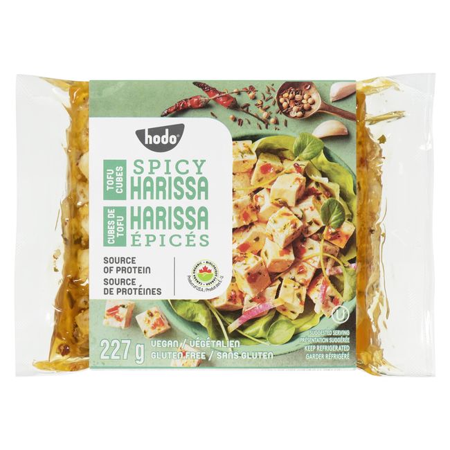 Hodo Spicy Harissa Tofu Cubes, 227 G -- 6 Per Case