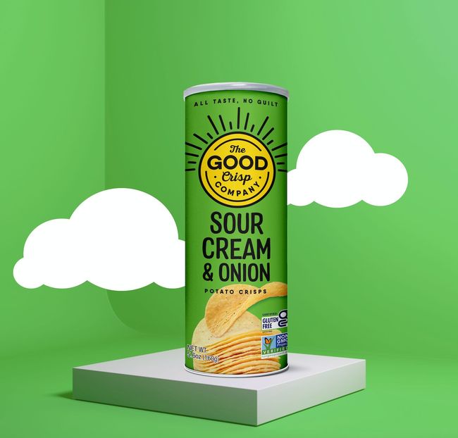 The Good Crisp Company Sour Cream And Onion Potato Crisps, 160 G -- 8 Per Case