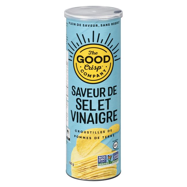 The Good Crisp Company Sea Salt And Vinegar Potato Crisps, 160 G -- 8 Per Case