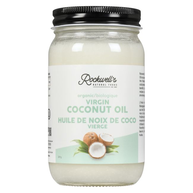 Rockwell's Organic Virgin Coconut Oil, 414 Ml -- 6 Per Case