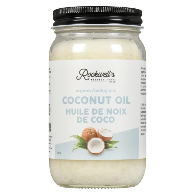 Rockwell's Organic Coconut Oil, 414 Ml -- 6 Per Case