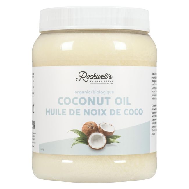 Rockwell's Organic Coconut Oil, 1.7 L -- 6 Per Case