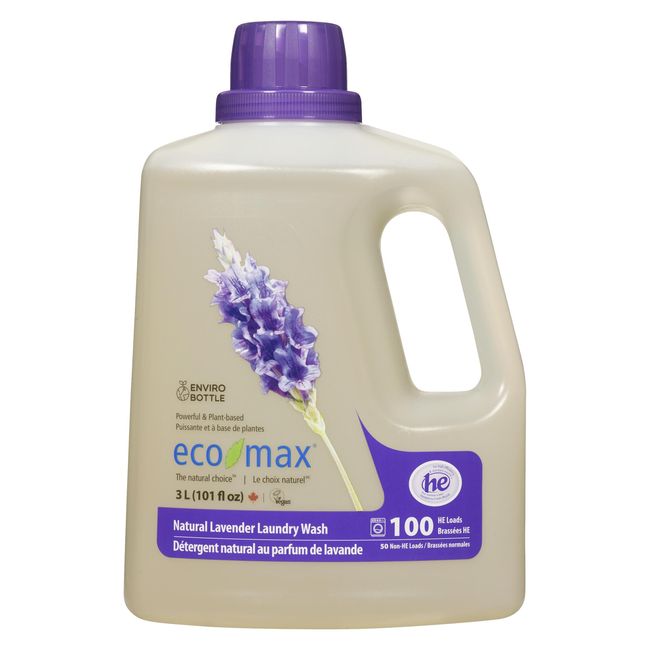 Eco-max Natural Lavender Laundry Wash, 3 L -- 4 Per Case