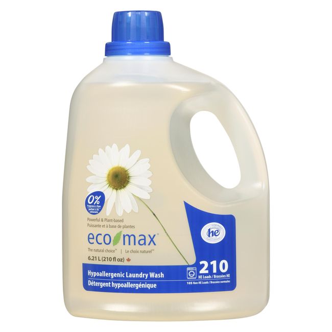 Eco-max Hypoallergenic Laundry Wash, 6.21 L -- 2 Per Case