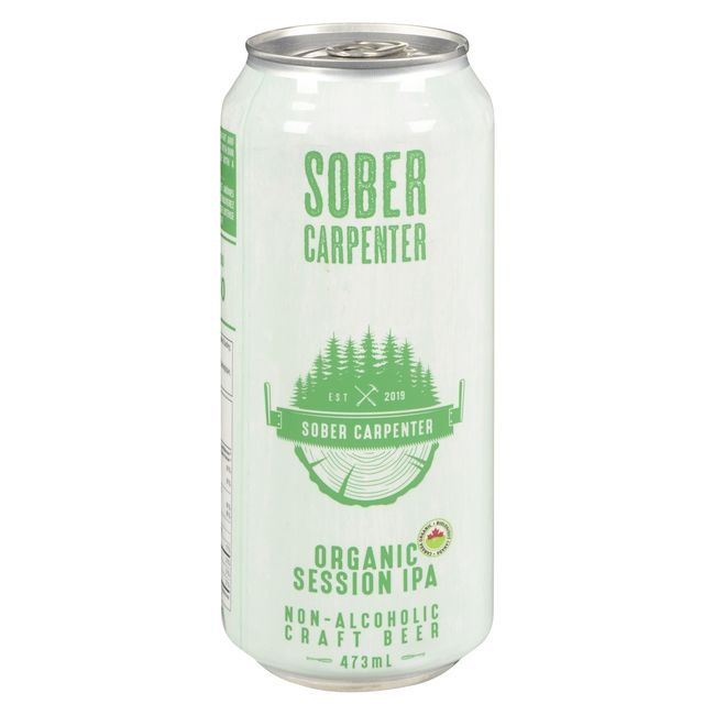 Sober Carpenter Organic Session Ipa Non-alcoholic Craft Beer, 473 Ml -- 12 Per Case