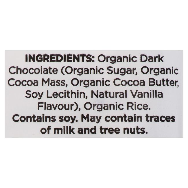 Element Organic Dark Chocolate Rice Cakes, 100 G -- 6 Per Case
