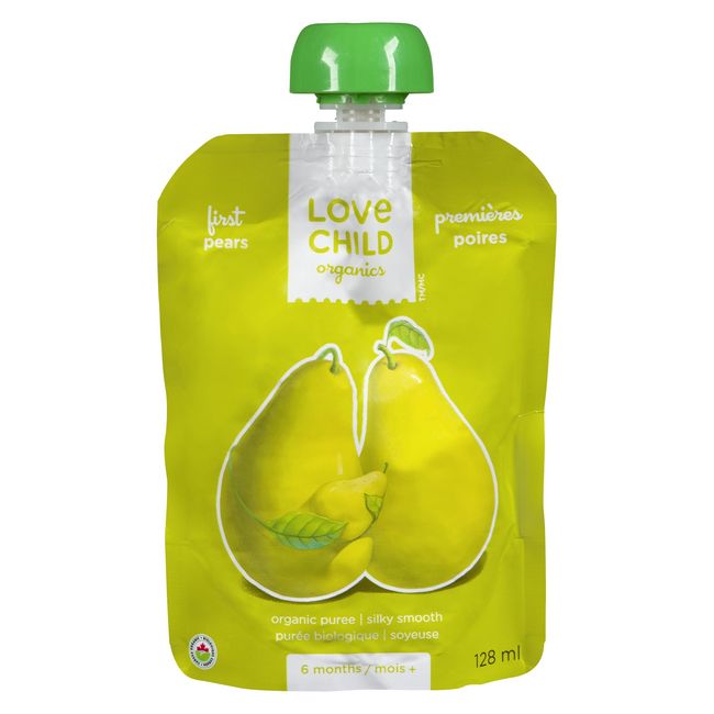 Love Child Pears Puree, 128 Ml -- 12 Per Case