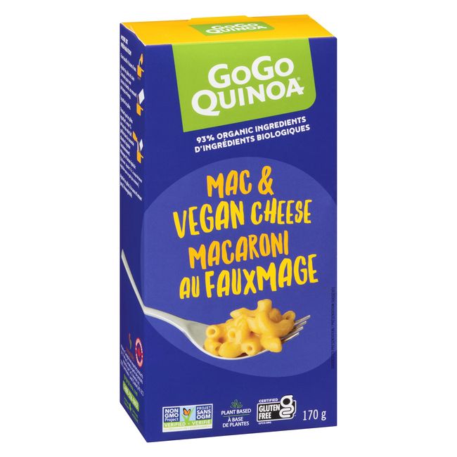 Gogo Quinoa Mac And Vegan Cheese, 170 G -- 12 Per Case