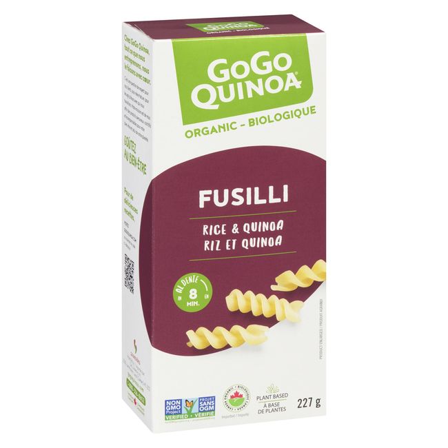 Gogo Quinoa Organic Rice And Quinoa Fusilli, 227 G -- 12 Per Case