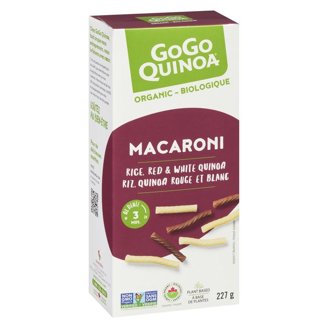 Gogo Quinoa Organic Quinoa Macaroni, 227 G -- 12 Per Case