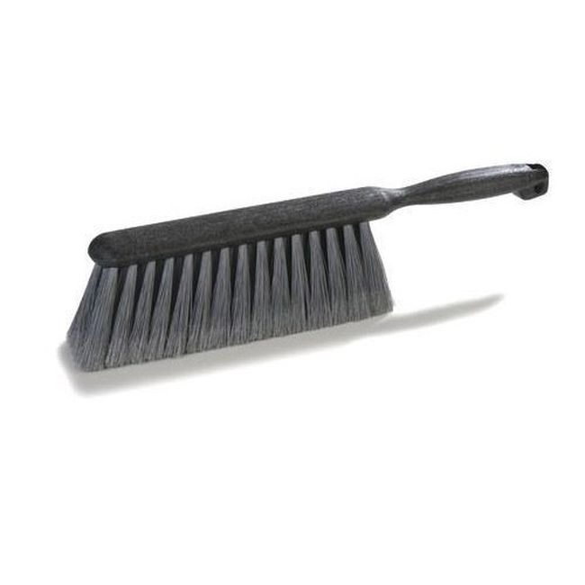 Carlisle 3621123 Flo-pac Grey Counter And Bench Brush With Flagged Polypropylene Bristles, 8 In Length