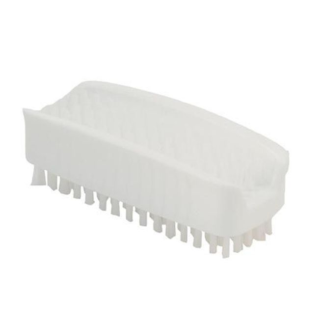 Carlisle 3623900 Sparta Plastic White Hand And Nail Brush With Polypropylene Bristles, 3.5 In Length