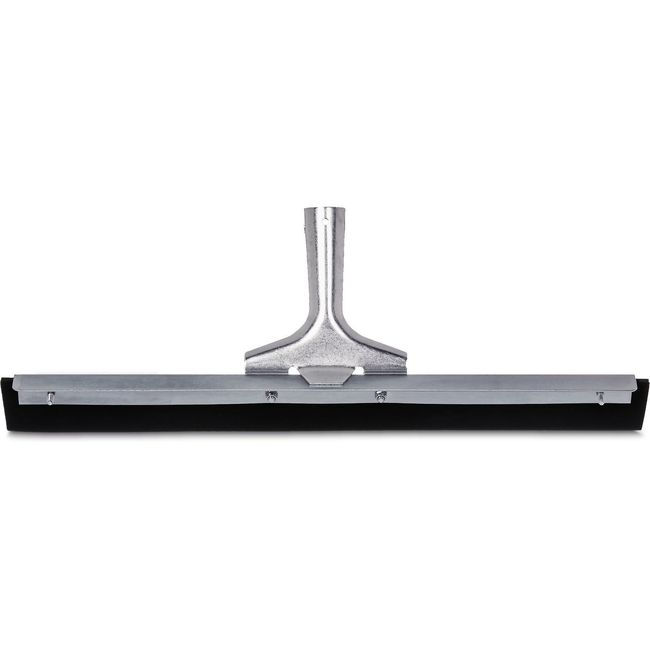 Carlisle 361201800 Black Straight Blade Rubber Squeegee With Metal Frame, 18 In Length