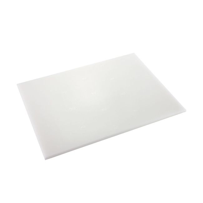 Browne Polyethylene Medium Density White Cutting Board, 15 X 20 X 0.5 In