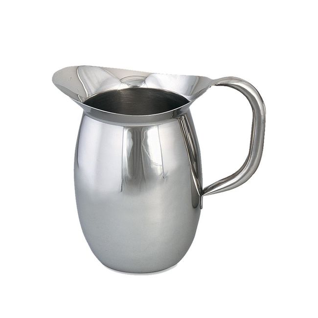Browne Stainless Steel Bell Shaped Pitcher With Ice Guard, 3 Litre