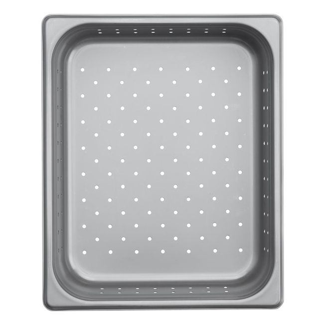 Browne 304 Stainless Steel 22 Gauge Half Size Perforated Steam Table Pan, 2.5 In Deep