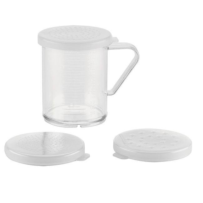 Browne Plastic Dredge Set With 3 Lids, 2.5 X 3.7 In