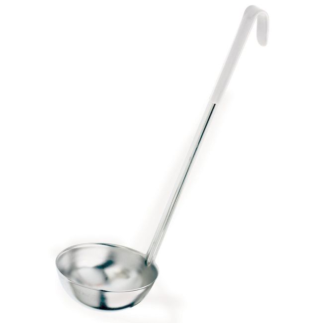 Browne Louche À Manche Enduit Blanc, 1,5 Oz