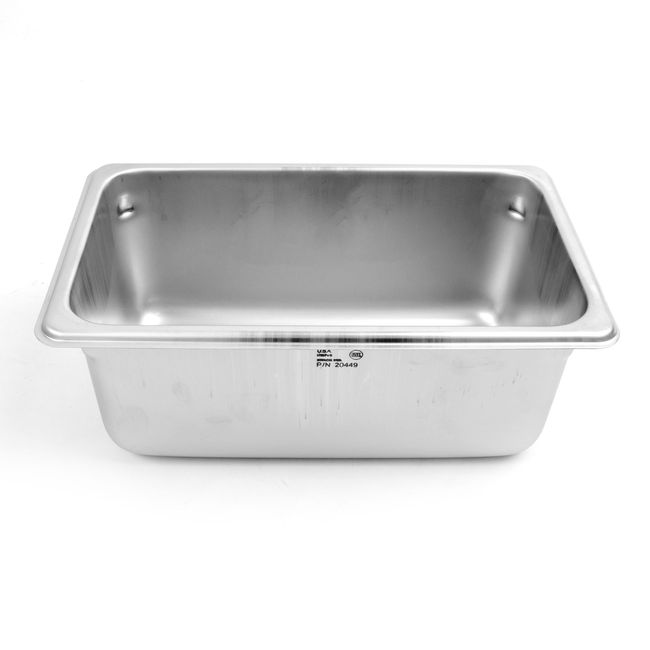 Vollrath 20449 Super Pan V Stainless Steel Fourth Size Steam Table Pan, 4 In Deep