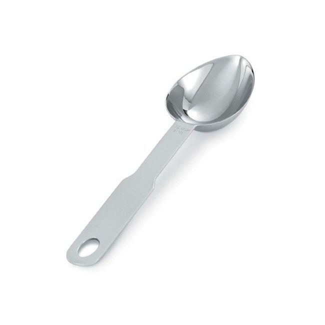 Vollrath 47055 Heavy Duty Stainless Steel Oval Measuring Scoop, 0.125 Cup Capacity