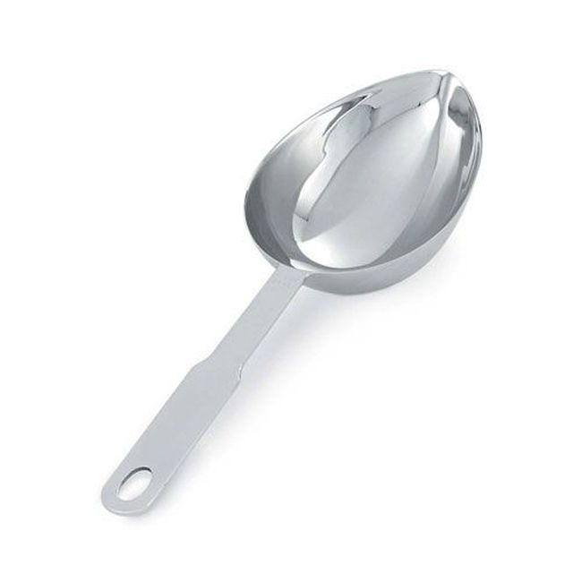 Vollrath 47059 Heavy Duty Stainless Steel Oval Measuring Scoop, 1 Cup Capacity