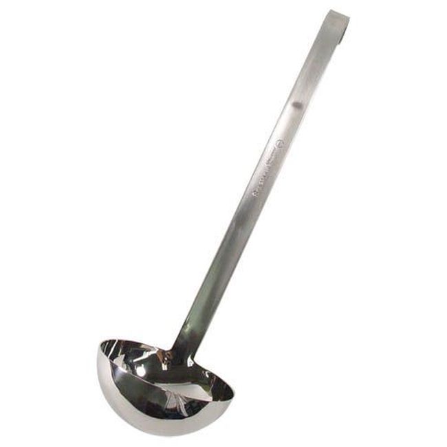 Vollrath 4980810 Heavy Duty Stainless Steel One Piece Ladle, 8 Oz Capacity