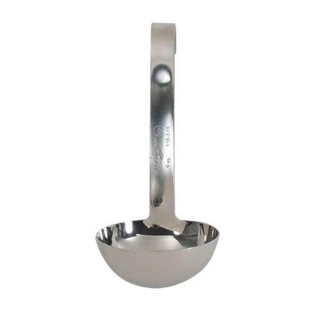 Vollrath 4970410 Heavy Duty Stainless Steel One Piece Ladle With Short Handle, 4 Oz Capacity