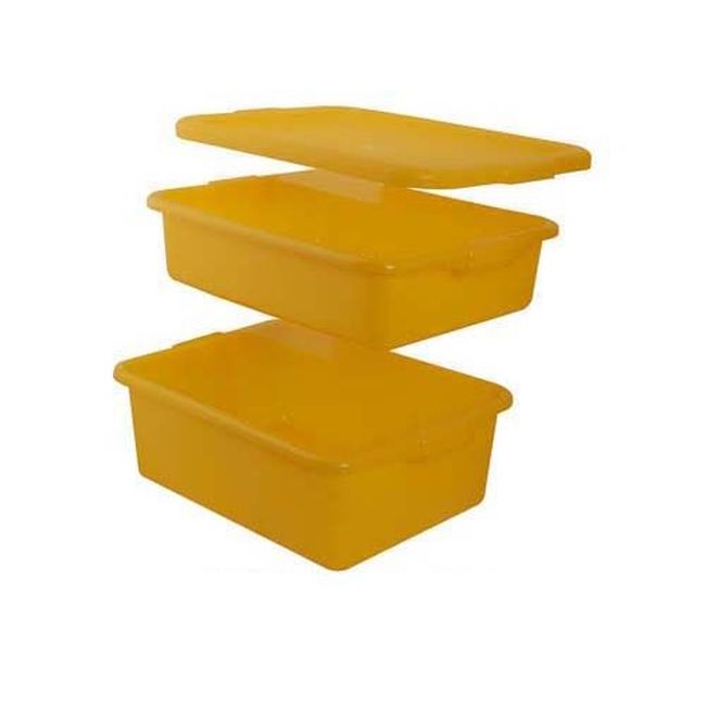 Vollrath 1505-c08 Traex Colour Mate Yellow Food Storage Box Set, 20 In X 15 In X 8 In