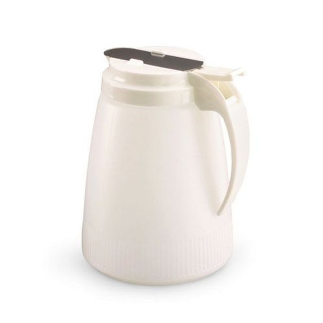 Vollrath 4748-05 Dripcut Plastic Syrup Server With White Plastic Top, 48 Oz Capacity -- 6 Per Case