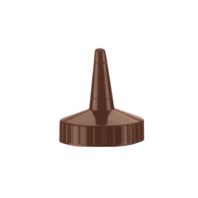 Vollrath 4913-01 Traex Brown Single Tip Cap For Wide Mouth Squeeze Dispenser
