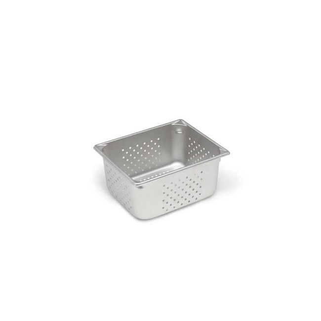 Vollrath 30263 Super Pan V Perforated Stainless Steel Half Size Steam Table Pan, 6 In Deep