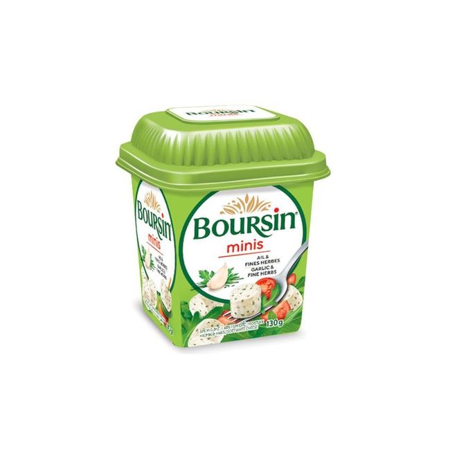 Boursin Minis Garlic And Fine Herbs Cheese, 130 G -- 6 Per Case
