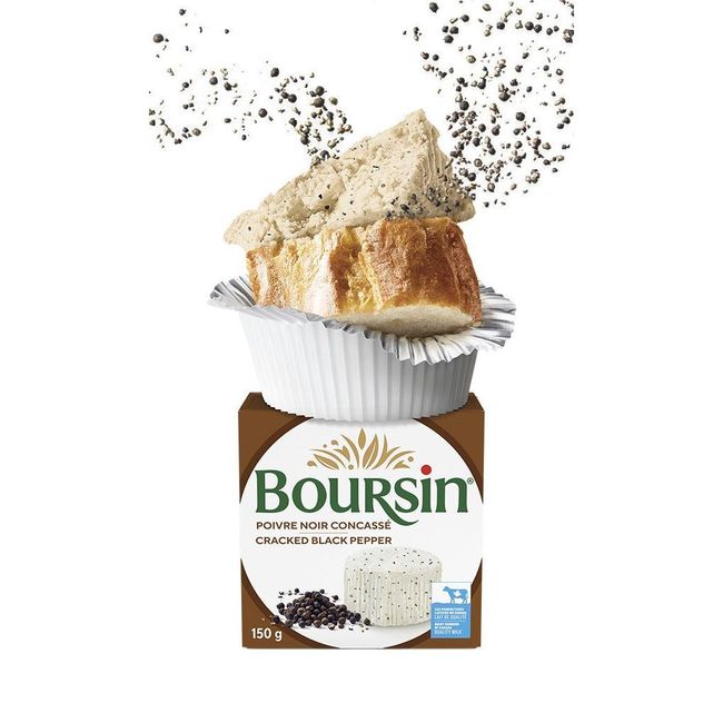 Boursin Cracked Black Pepper Cheese, 150 G -- 6 Per Case