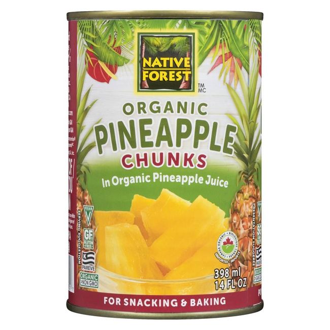 Native Forest Organic Pineapple Chunks, 400 G -- 6 Per Case