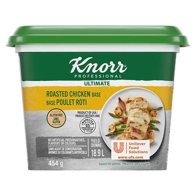 Knorr Professional Ultimate Roasted Chicken Bouillon Base, 454 G