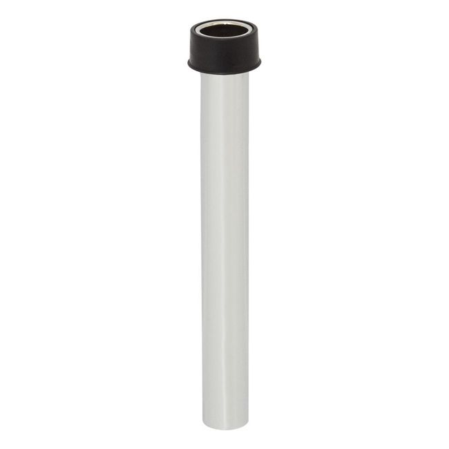 Browne Brass Nickel-plated Overflow Tube With Neoprene Stopper, 10 In Length