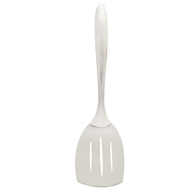 Browne Eclipse 18/8 Stainless Steel Slotted Brushed Handle Serving Turner, 14 In