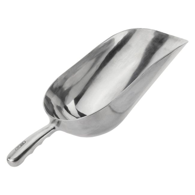 Browne Round Bottom Aluminum Scoop, 84.5 Oz Capacity