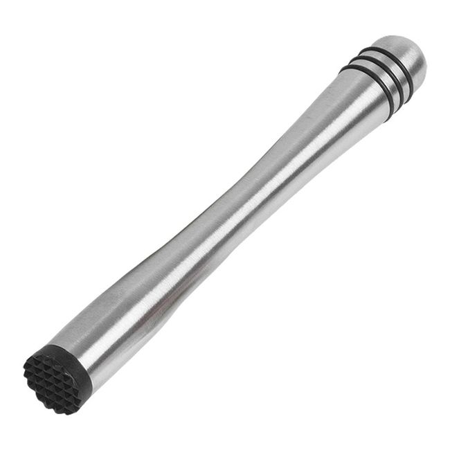 Browne Pilon En Acier Inoxydable Avec Anneaux Et Base Noirs, 8,5 X 1 Po